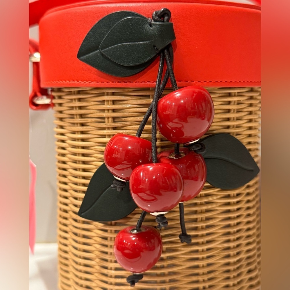 Kate Spade New York Picnic Wicker Cherry Crossbody - Picture 13 of 16